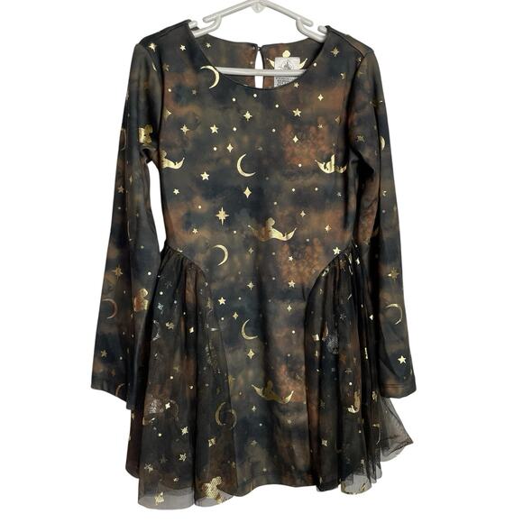 Disney Aladdin Princess Jasmine Dress Girls 5/6 Harvest Moon Tulle Skirt Fall - Picture 1 of 8